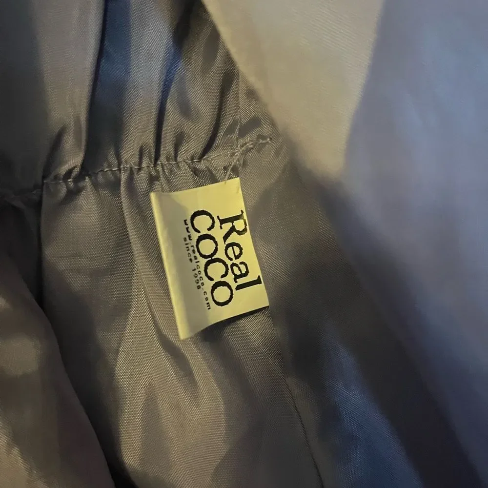 Real Coco Womens’ Cape Jacket Lightweight‎ SZ XS (Lilac Color)